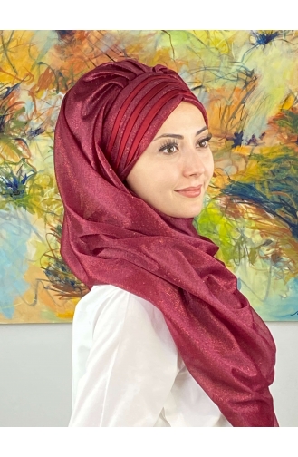 Turban Pret-a-Porter Bordeaux 4SAL1-13