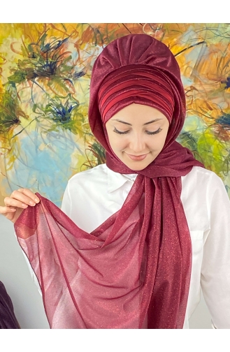 Claret Red Ready to Wear Turban 4SAL1-13