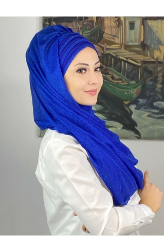 Turban Pret-a-Porter Blue roi 4SAL1-03