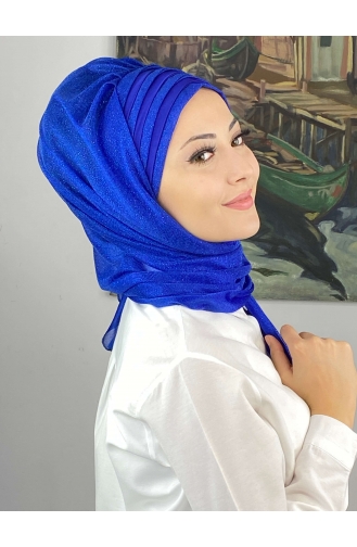 Saxon blue Ready to wear Turban 4SAL1-03