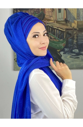 Turban Pret-a-Porter Blue roi 4SAL1-03