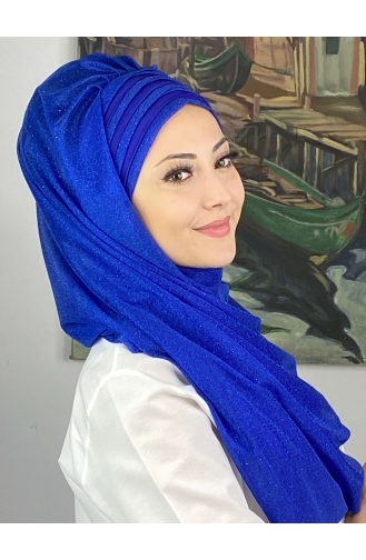 Turban Pret-a-Porter Blue roi 4SAL1-03