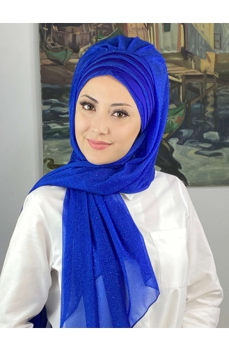 Turban Pret-a-Porter Blue roi 4SAL1-03