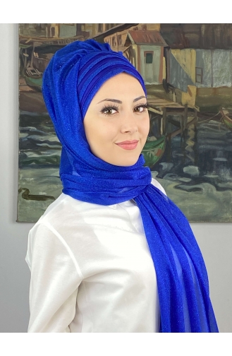 Turban Pret-a-Porter Blue roi 4SAL1-03