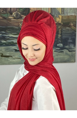 Red Ready to Wear Turban 4SAL1-05