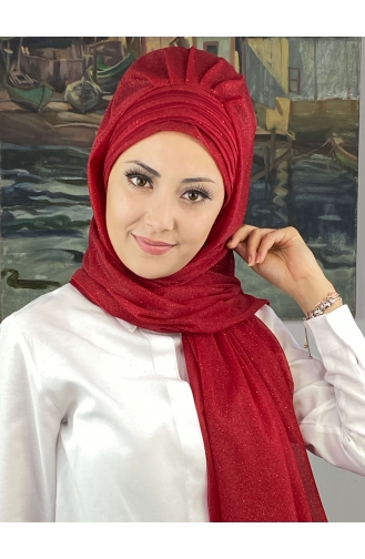 Red Ready to wear Turban 4SAL1-05