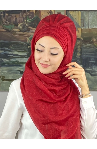 Red Ready to Wear Turban 4SAL1-05