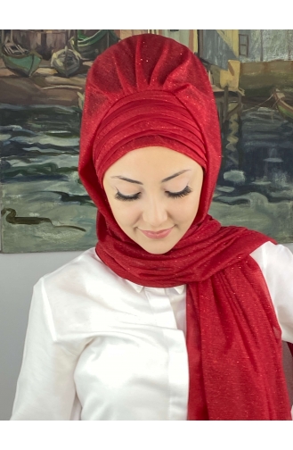 Red Ready to Wear Turban 4SAL1-05