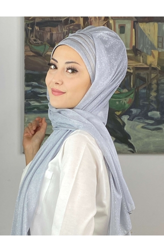 Light Gray Ready to Wear Turban 4SAL1-06