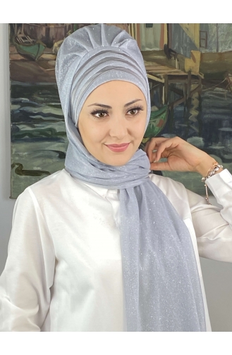 Turban Pret-a-Porter Gris clair 4SAL1-06