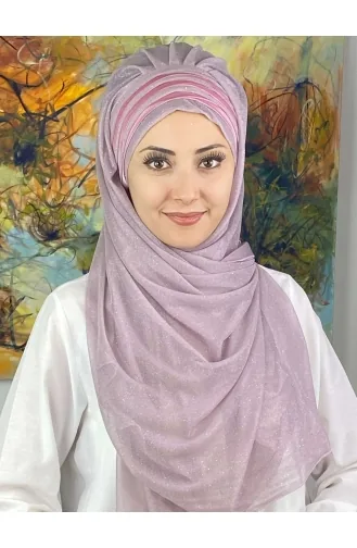 Turban Pret-a-Porter Lila clair 4SAL1-09