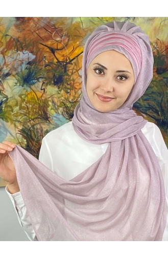 Light Lilac Ready to Wear Turban 4SAL1-09