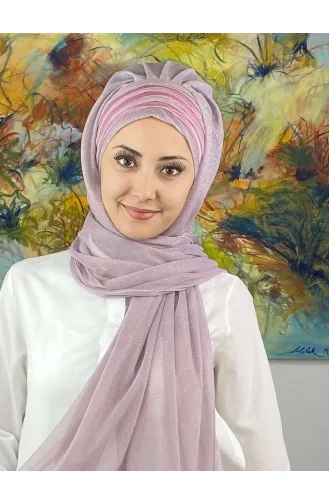 Turban Pret-a-Porter Lila clair 4SAL1-09