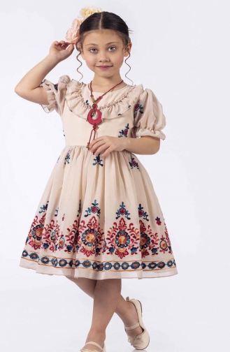 Robe Enfant Beige 2494FRFR-01