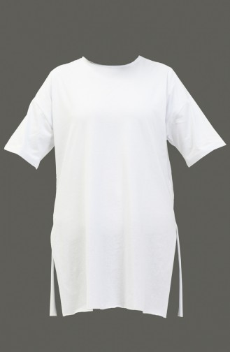 T-shirt Basique 4012-03 Blanc 4012-03
