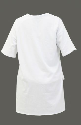 T-shirt Basique 4012-03 Blanc 4012-03