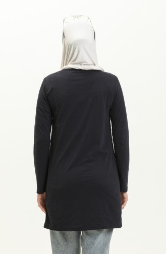Printed Sport Tunic 6002-02 Navy Blue 6002-02