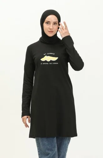 Tunique Imprimée 6036-01 Noir 6036-01