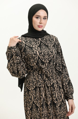 Black İslamitische Jurk 23K8806-03