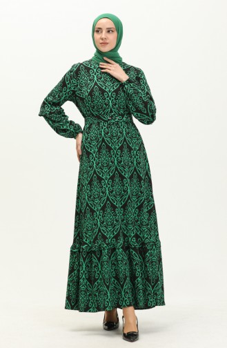 Robe à Motifs 23K8800-04 Vert 23K8800-04