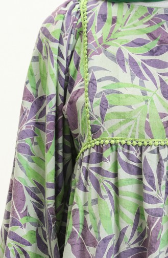 Printed Dress 24Y8978-04 Purple Green 24Y8978-04