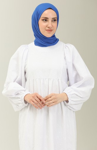 White İslamitische Jurk 24Y8986-02