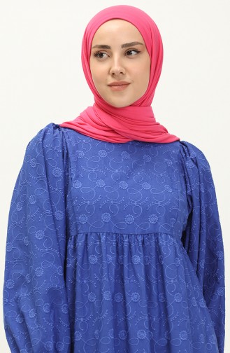 Saxon blue İslamitische Jurk 24Y8986-03