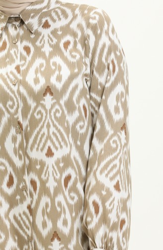 Tunique à Motifs 24Y8920-01 Khaki 24Y8920-01