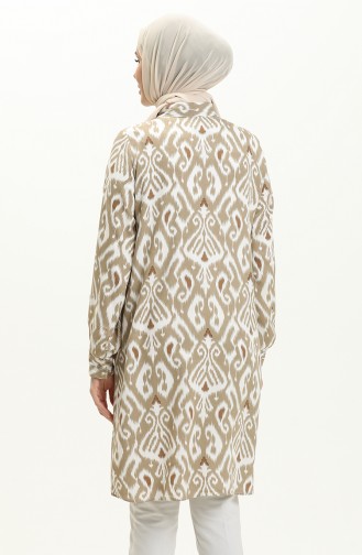 Tunique à Motifs 24Y8920-01 Khaki 24Y8920-01
