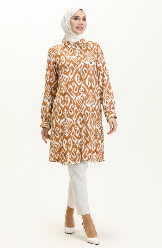 Printed Tunic 24Y8920-03 Tan 24Y8920-03
