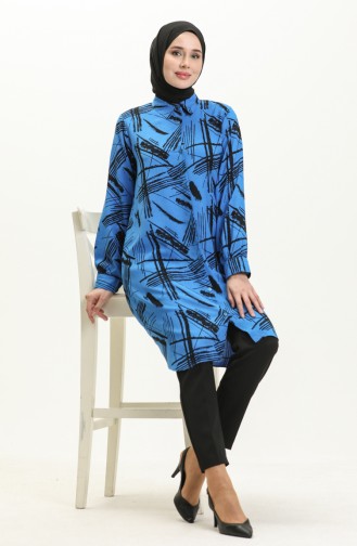 Printed Tunic 24Y8920B-02 Saxe 24Y8920B-02