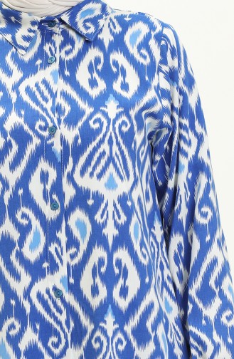 Printed Tunic 24Y8920E-01 Saxe 24Y8920E-01