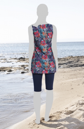 Maillot de Bain Hijab Bleu Marine 23712-01