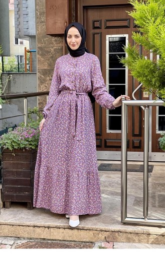 Lila Hijab Kleider 0254SGS.LLA