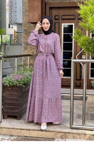 Lila Hijab Kleider 0254SGS.LLA