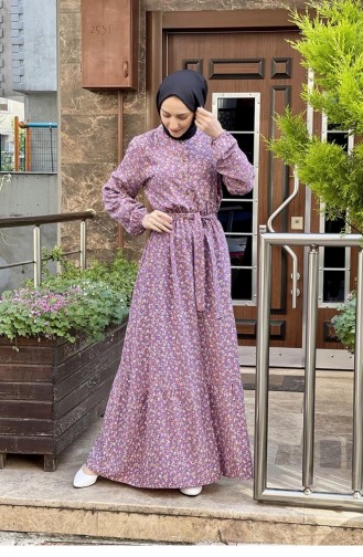 Lila Hijab Kleider 0254SGS.LLA