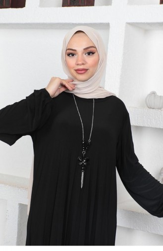 Black Hijab Dress 1052MG.SYH