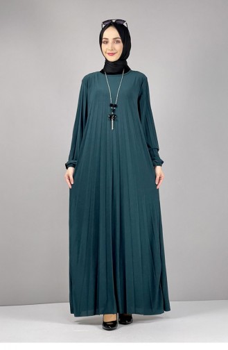 Emerald Green Hijab Dress 1052MG.ZMR