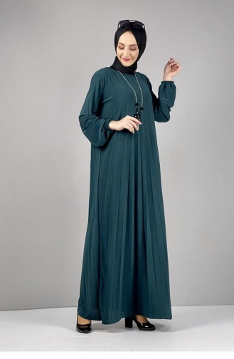 Emerald Green Hijab Dress 1052MG.ZMR