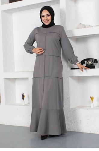 Gray Hijab Dress 2050MG.GRI