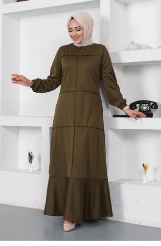 Khaki Hijab Kleider 2050MG.HAK