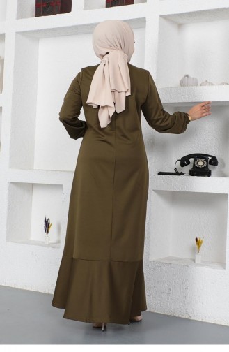 Khaki Hijab Kleider 2050MG.HAK