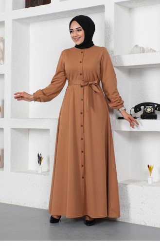 Robe Hijab Tabac 2052MG.TAB