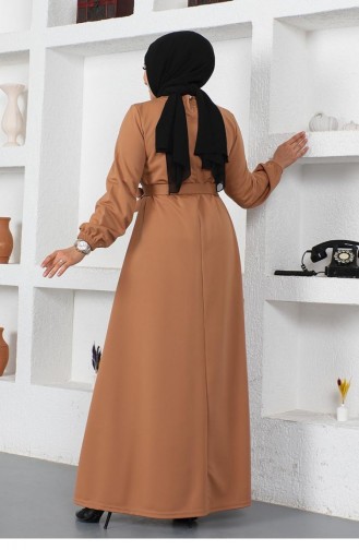 Robe Hijab Tabac 2052MG.TAB