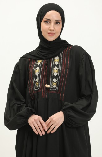Black Embroidered Pocket Dress 24Y8807-02 24Y8807-02