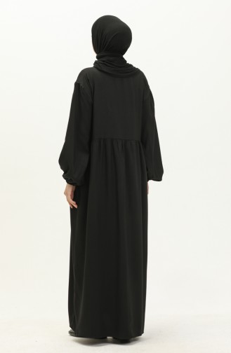 Black Embroidered Pocket Dress 24Y8807-02 24Y8807-02