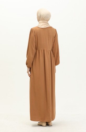 Robe à Poche Brodée 24Y8807-06 Tabac 24Y8807-06