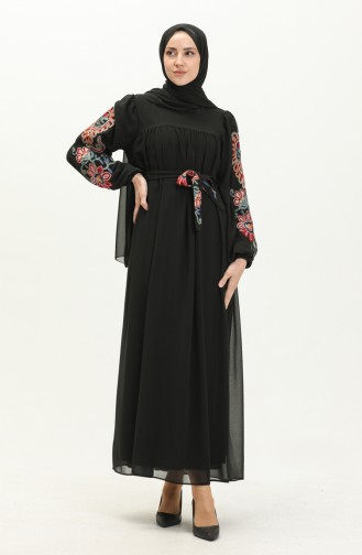 Black İslamitische Jurk 24Y8889-02