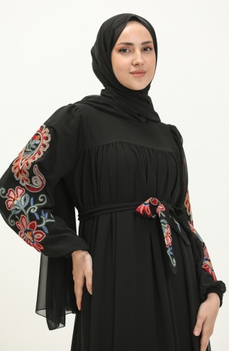 Black İslamitische Jurk 24Y8889-02