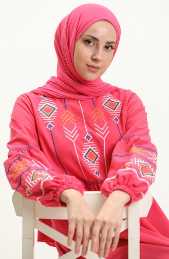 Fuchsia İslamitische Jurk 24Y8924-03